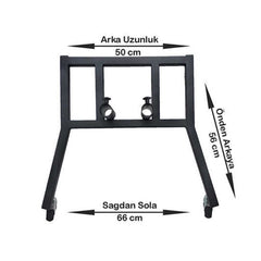 Artelon Çift Boru TV Standı – 40''–65'' Arası Uyumlu, 50 Kg Taşıma Kapasiteli