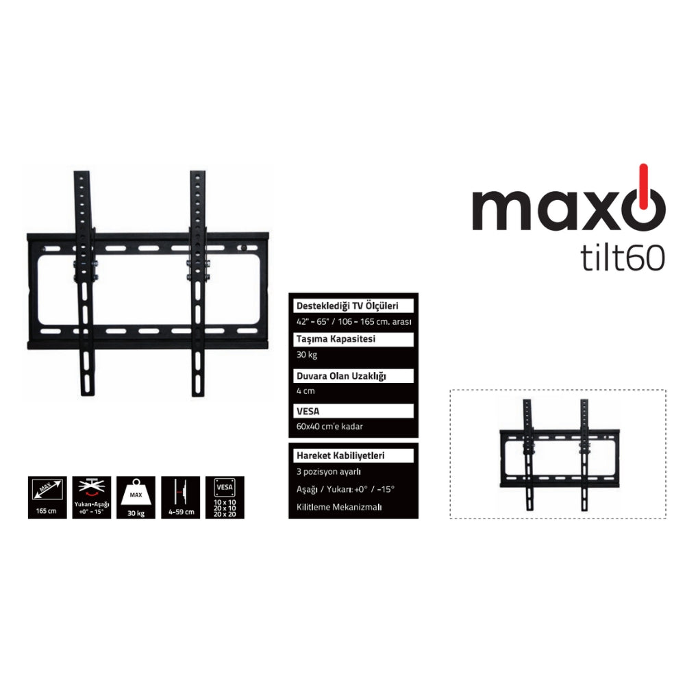 Artelon Maxo Tilt 60 Duvar Askı Aparatı