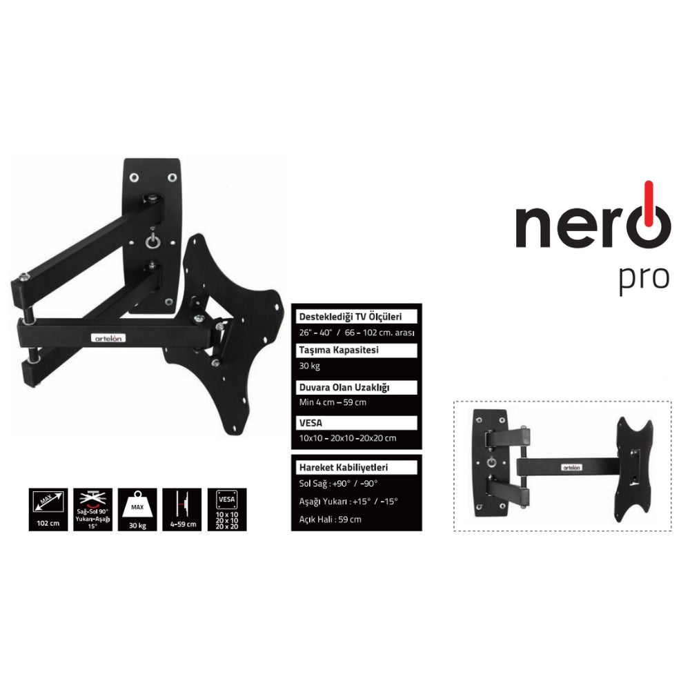Artelon Neropro Hareketli Duvar Askı Aparatı