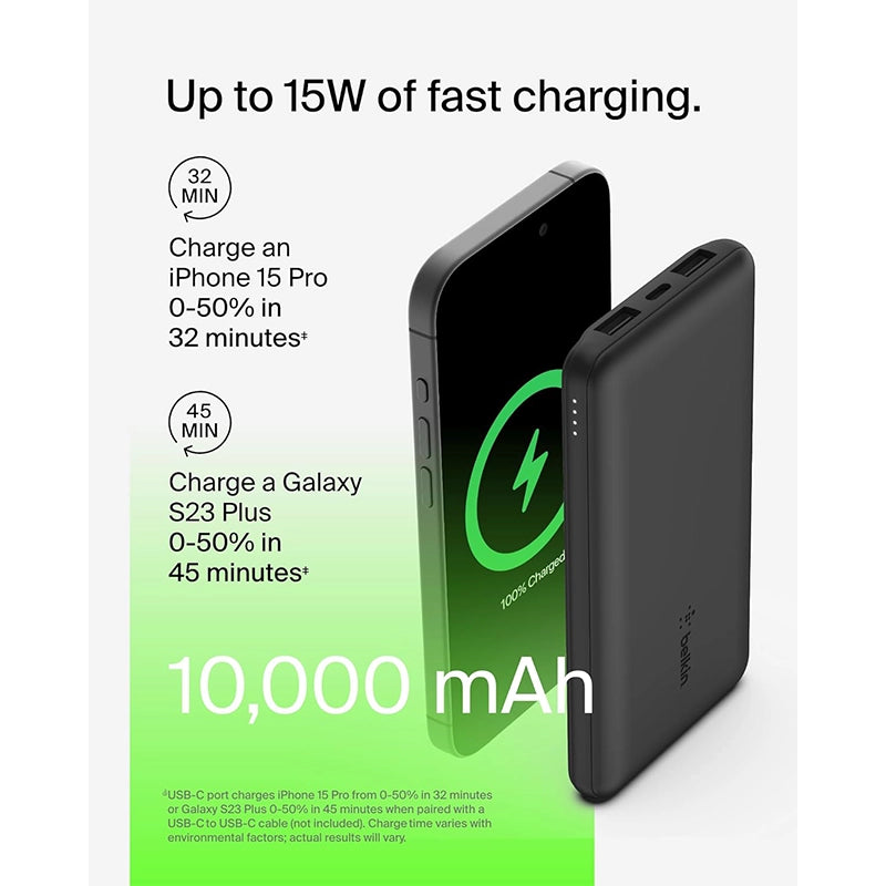 Belkin 10.000 mAh Taşınabilir Powerbank – Güç, Hız ve Taşınabilirlik Bir Arada