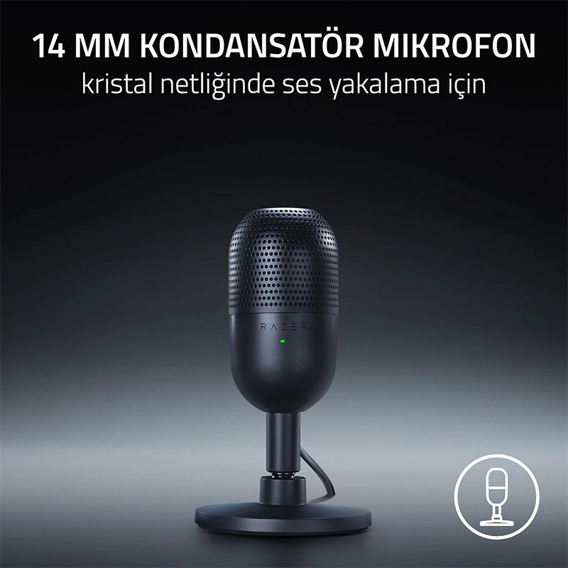Razer Seiren V3 Mini – Ultra Kompakt USB Mikrofon (Siyah)