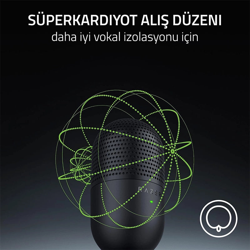 Razer Seiren V3 Mini – Ultra Kompakt USB Mikrofon (Siyah)