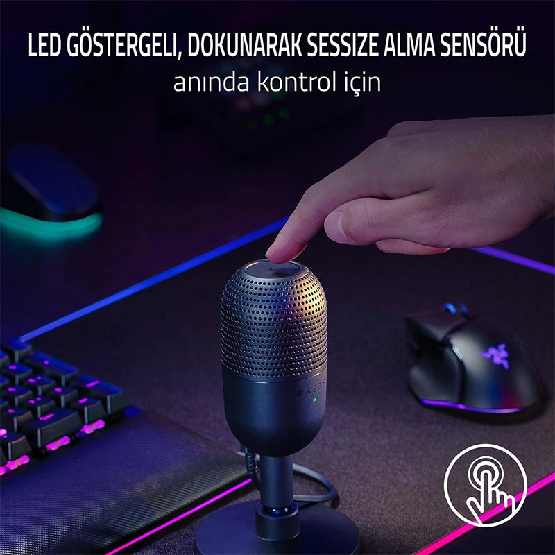 Razer Seiren V3 Mini – Ultra Kompakt USB Mikrofon (Siyah)