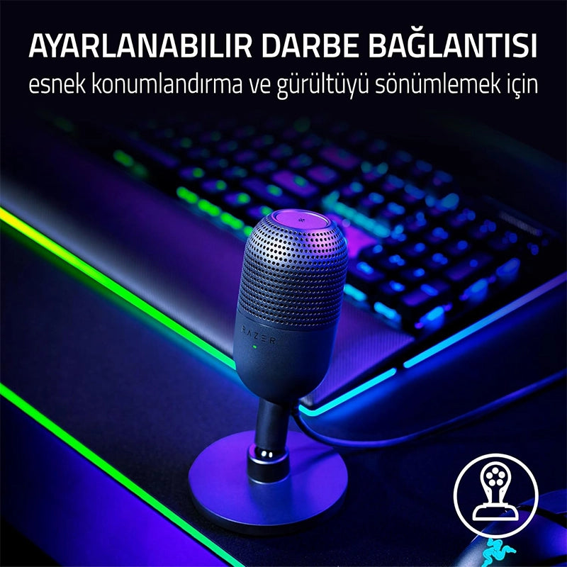 Razer Seiren V3 Mini – Ultra Kompakt USB Mikrofon (Siyah)
