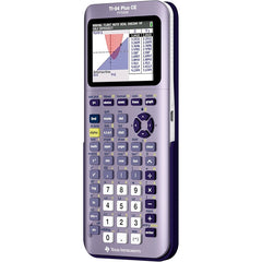 TI-84 Plus CE Python Edition Iris Purple mor hesap makinesi açılı görünüm