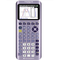TI-84 Plus CE Python Edition Iris Purple mor grafik hesap makinesi ön görünüm